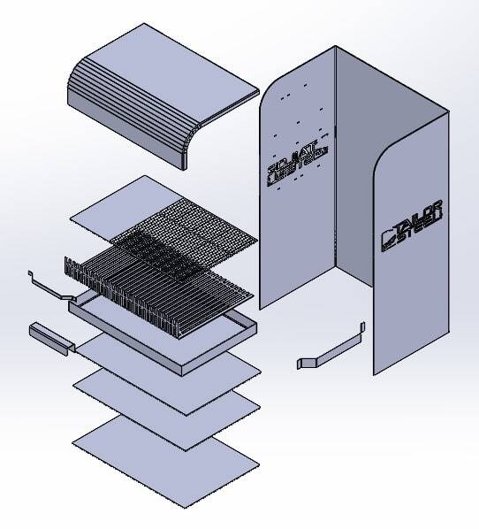 dessin d explosion de 247tailorsteel barbecue