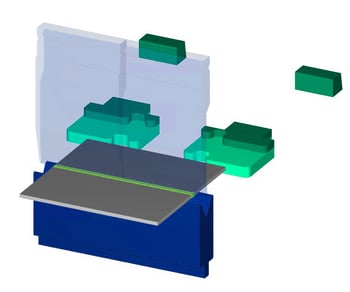 pliage parallèle à la butée.