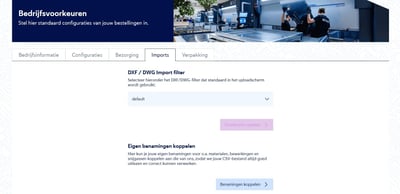 Eigen namen koppelen