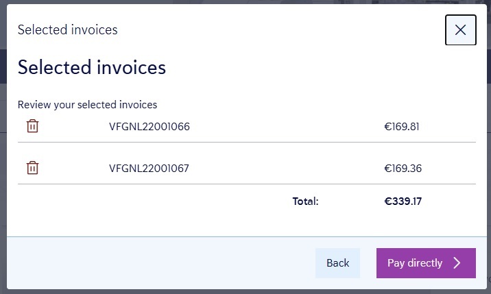 combining invoices in Sophia®