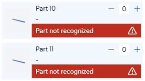 part not recognized in sophia