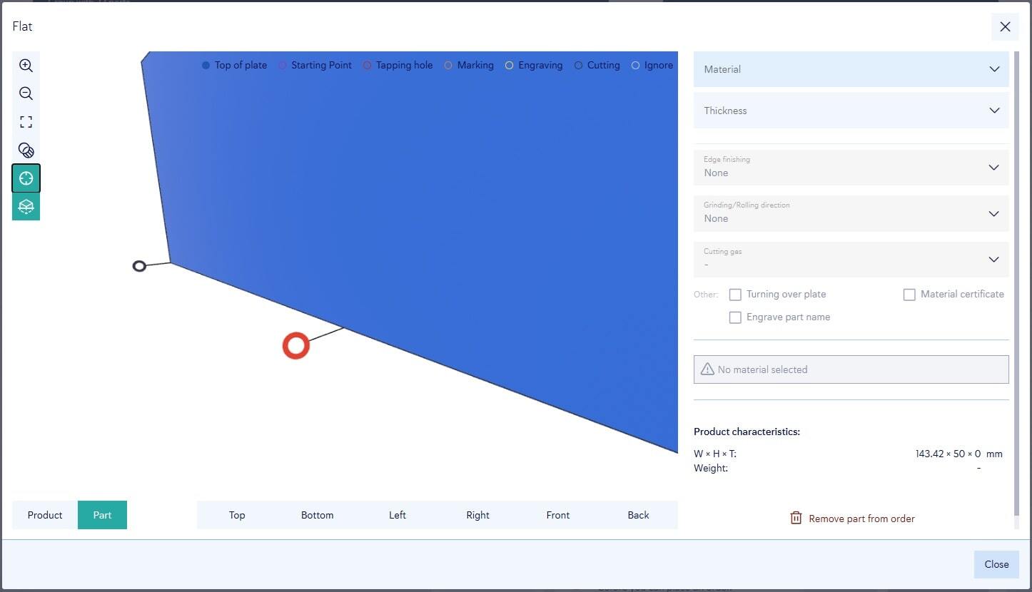 Remove starting position