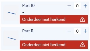 onderdeel niet herkend in sophia®