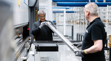 gekant onderdeel inspecteren