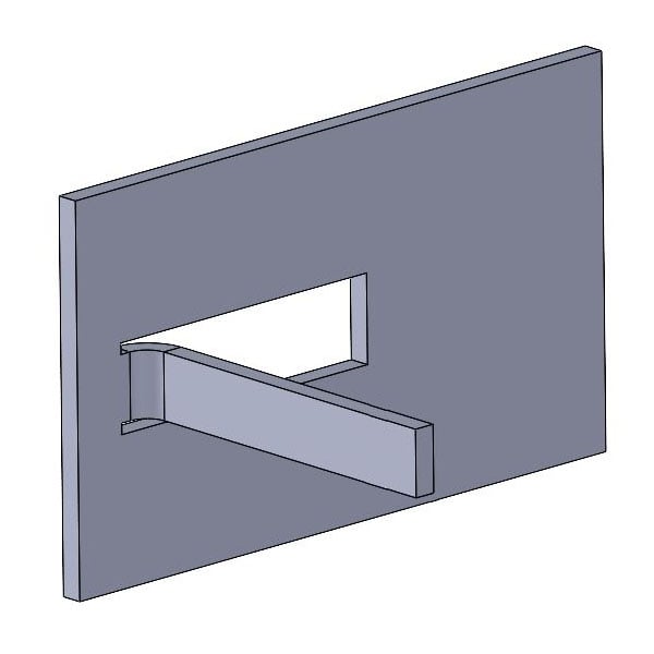 Internal setting with excessively long flange