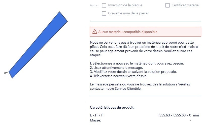message-d-erreur-sophia-aucun-materiau-compatible-disponible