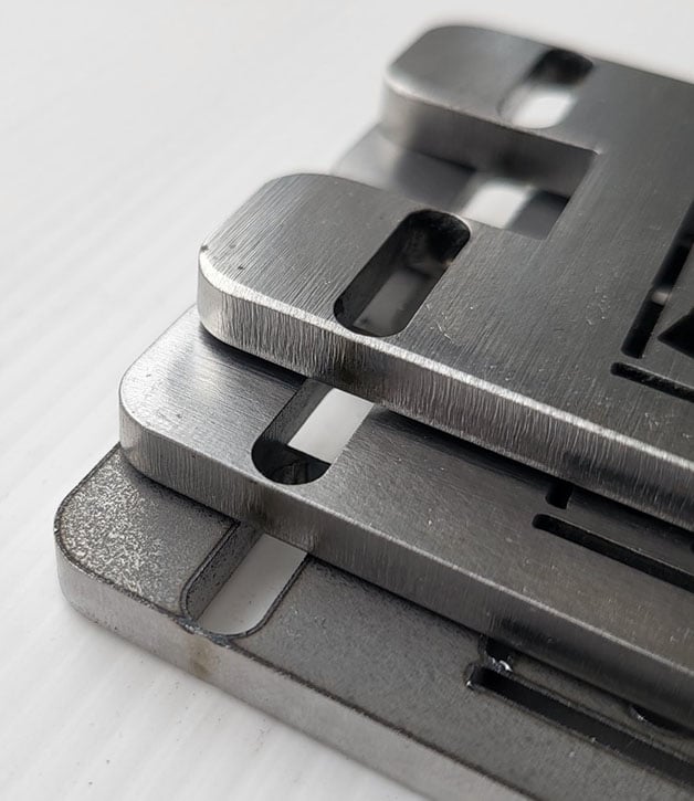 onbewerkt kanten breken en afronding