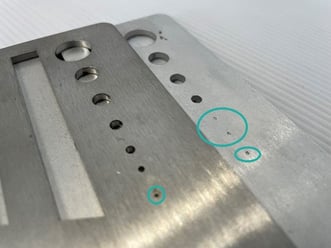 lasercutting-marking smaller holes