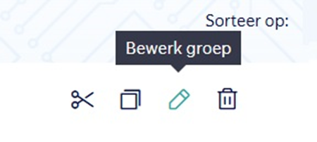 groep bewerken
