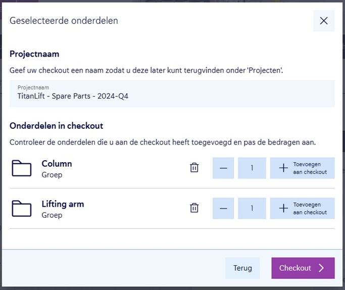 groepen bestellen