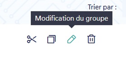 modifier des groupes