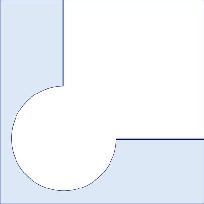 mouse ear in corner