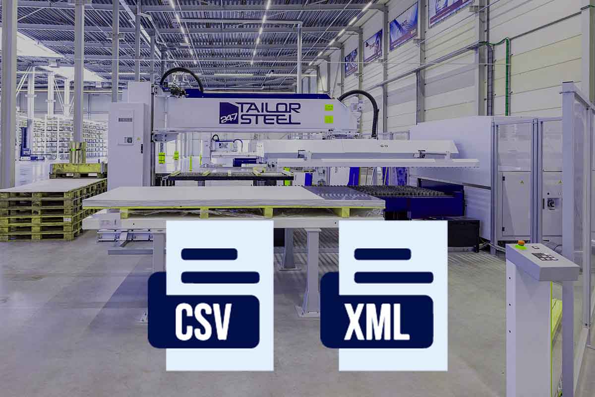 Angebot mit einer CSV/XML-Datei anfordern
